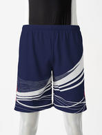 昇華オーダーパンツ03幾何学ライン 紺(ネイビー)｜バレーボール